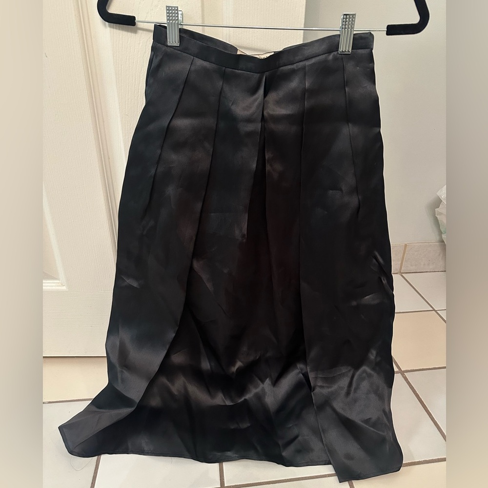 Burberry Black A-Line Skirt